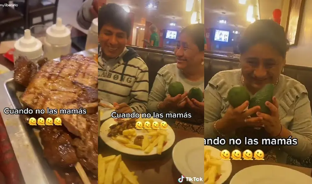 La mujer compartió con sus familiares las 2 paltas que había llevado a la pollería. Foto: composición LR/ captura de TikTok/ @romyliberato La mujer compartió con sus familiares las 2 paltas que había llevado a la pollería. Foto: composición LR/ captura de TikTok/ @romyliberato
