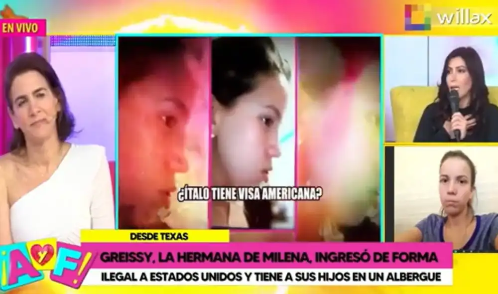 Milena Zárate aconsejó a Greissy Ortega no viajar a Estados Unidos, pero ella hizo caso omiso. Foto: Captura de Willax TV Milena Zárate aconsejó a Greissy Ortega no viajar a Estados Unidos, pero ella hizo caso omiso. Foto: Captura de Willax TV