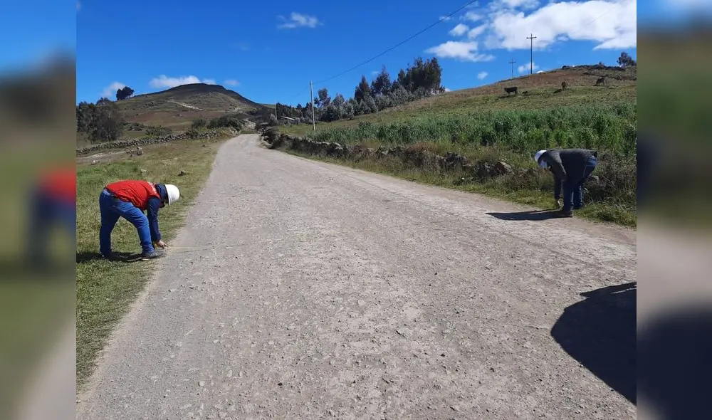 Trabajos en camino vecinal no tienen fecha de reinicio. Foto: CGR Trabajos en camino vecinal no tienen fecha de reinicio. Foto: CGR