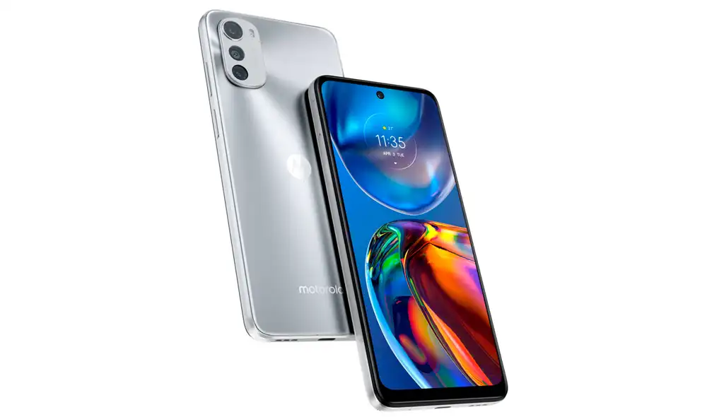 El Moto e32 está disponible en color plata y gris. Foto: Motorola