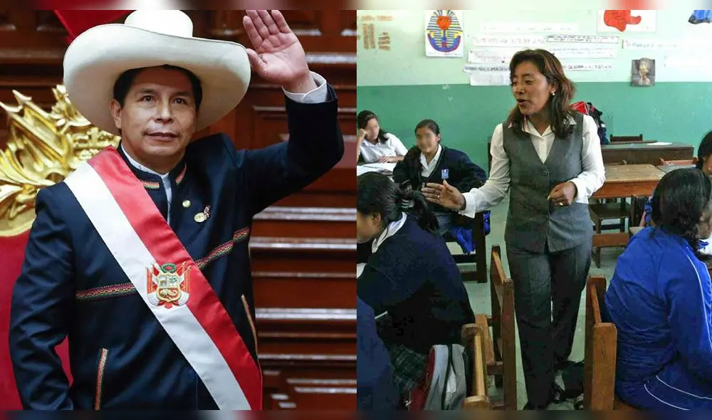 Colegio de Profesores del Perú considera que tras año de gobierno de Pedro Castillo no hay cambios en el sector educación. Foto: composiciónLR/Congreso/Andina