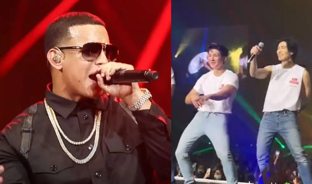 Segmento de los actores bailando reguetón formó parte del encore en los dos primeros días del tour mundial de "KinnPorsche". Foto: composición Pina/BoC Segmento de los actores bailando reguetón formó parte del encore en los dos primeros días del tour mundial de "KinnPorsche". Foto: composición Pina/BoC