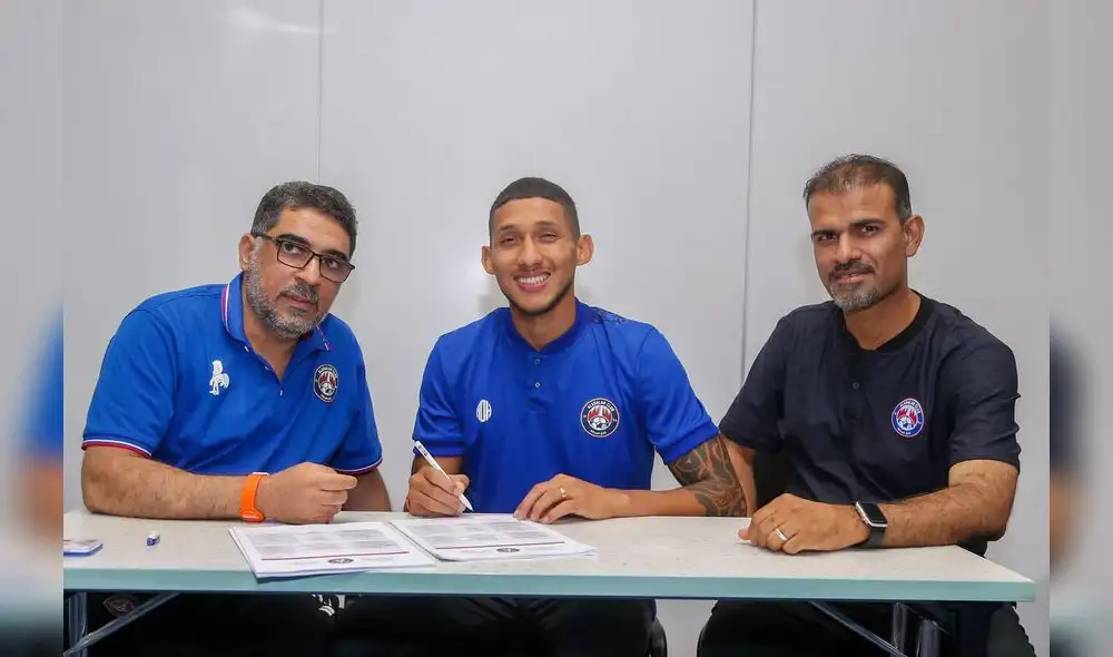 Christofer Gonzales firmó con el Al Adalah por los próximos 3 años. Foto: Al Adalah