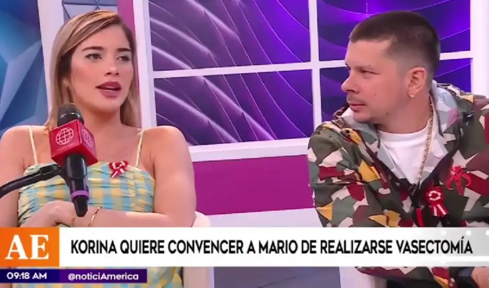 Korina Rivadeneira y Mario Hart ya no quieren más hijos tras convertirse en padres por segunda vez. Foto: captura de América TV