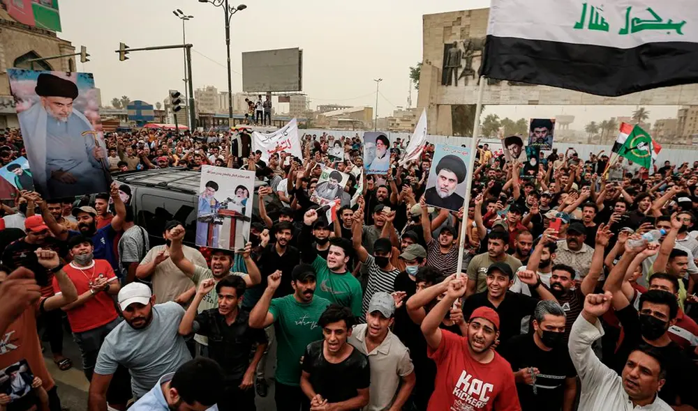 El primer ministro iraquí, Mustafa al Kazemi, pidió a los manifestantes que fueran “pacíficos” y que “preserven los bienes públicos y privados”. Foto: Ameer Al-Mohammedawi El primer ministro iraquí, Mustafa al Kazemi, pidió a los manifestantes que fueran “pacíficos” y que “preserven los bienes públicos y privados”. Foto: Ameer Al-Mohammedawi