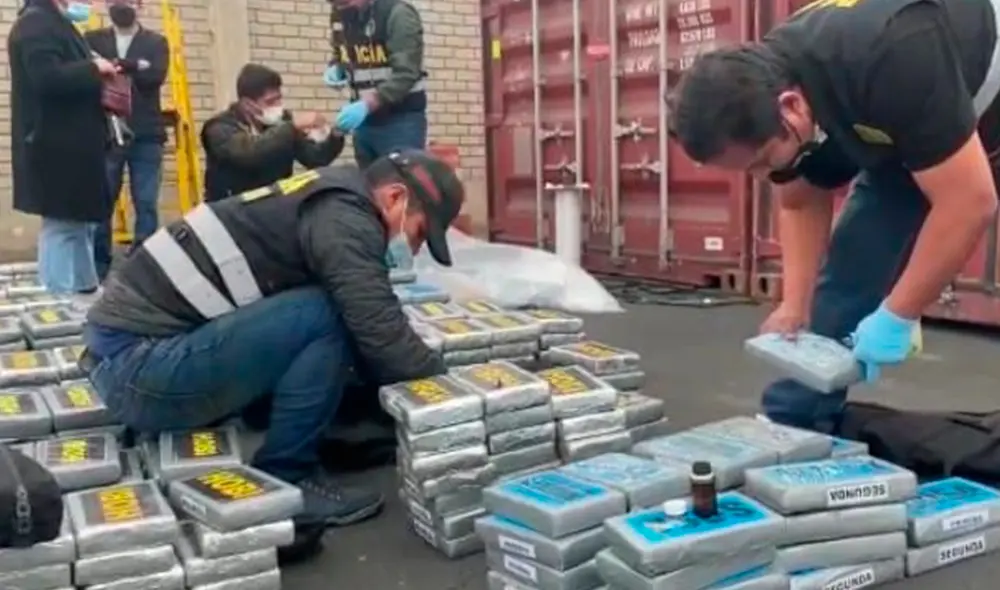 Aún no está claro si la cocaína fue introducida en el container dentro del depósito intervenido o en otro lugar. Foto: PNP