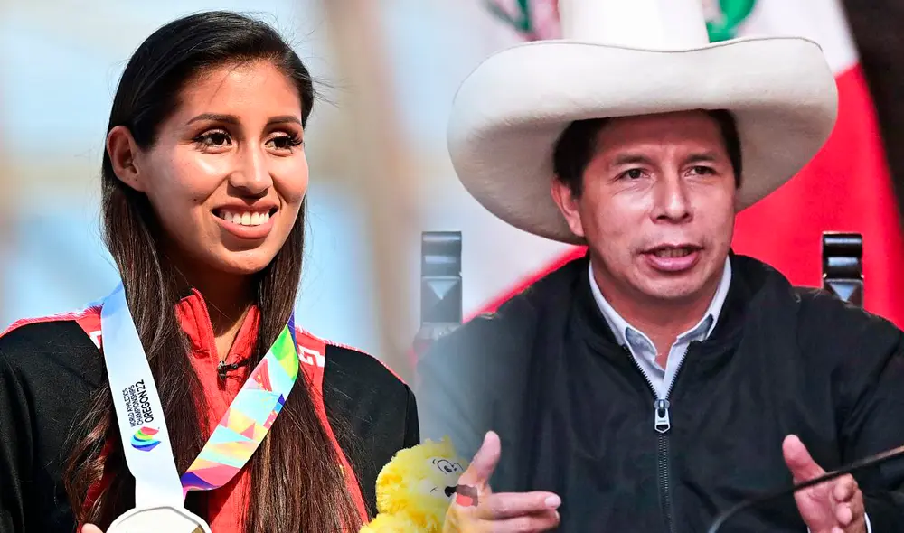 Kimberly García se convirtió en la primera peruana que logra una medalla de oro en un mundial de atletismo. Foto: composición LR/Fabrizio Oviedo/AFP/PCM Kimberly García se convirtió en la primera peruana que logra una medalla de oro en un mundial de atletismo. Foto: composición LR/Fabrizio Oviedo/AFP/PCM