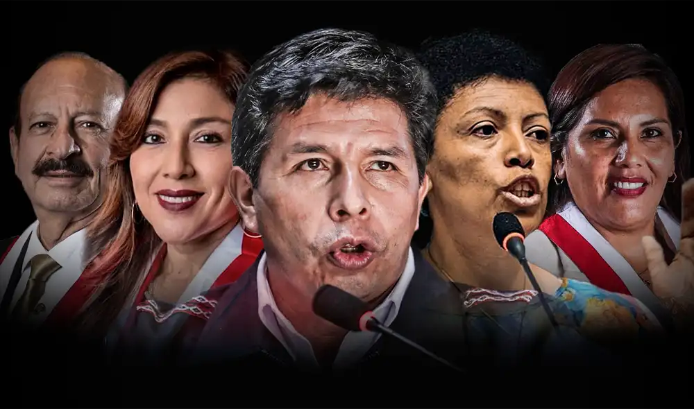 Tras un año de gobierno, Pedro Castillo ha acumulado cinco investigaciones en el Ministerio Público. Foto: composición Fabrizio Oviedo / La República Tras un año de gobierno, Pedro Castillo ha acumulado cinco investigaciones en el Ministerio Público. Foto: composición Fabrizio Oviedo / La República