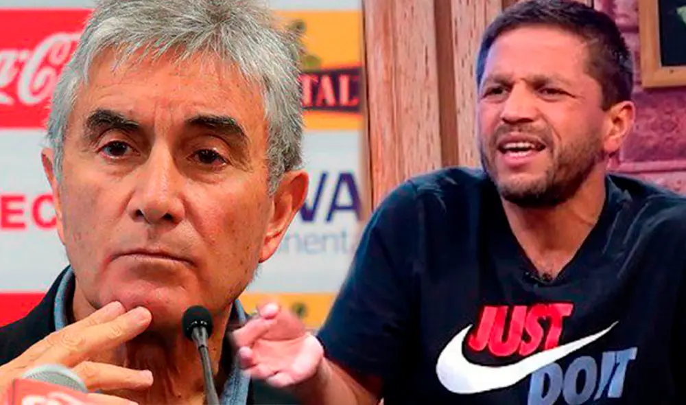 El comunicador fue muy crítico con el exjugador de la selección peruana. Foto: composición LR/captura de Movistar Deportes