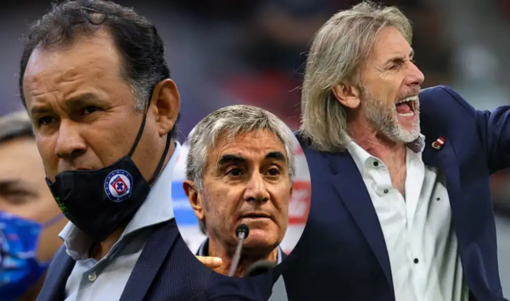 Juan Reynoso es el principal candidato a ocupar el banquillo de la Bicolor tras la salida de Ricardo Gareca. Foto: composición GLR/EFE/Andina Juan Reynoso es el principal candidato a ocupar el banquillo de la Bicolor tras la salida de Ricardo Gareca. Foto: composición GLR/EFE/Andina