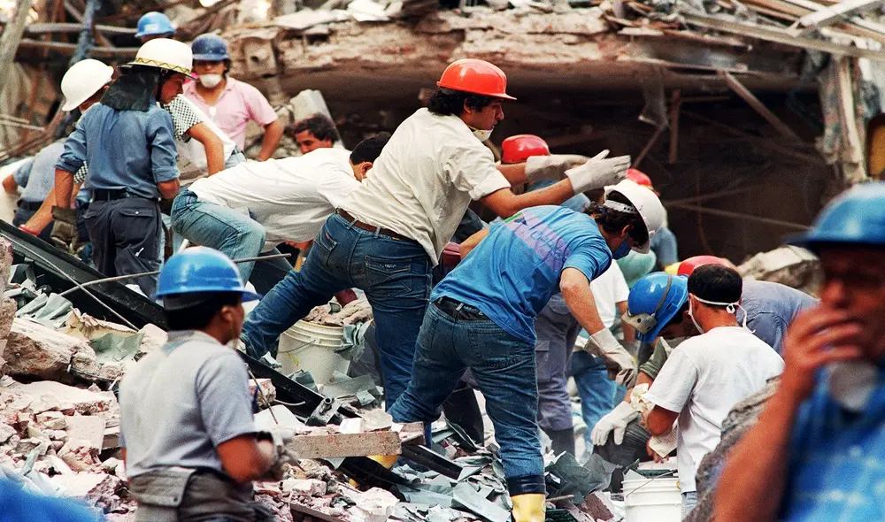 El atentado contra la Embajada de Israel en Argentina ocurrió el 17 de marzo de 1992. Foto: AFP