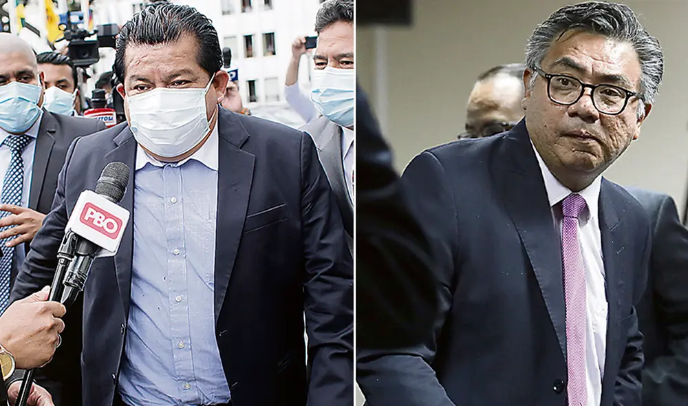 Colaborador. Bruno Pacheco responde todo y de todo. Abogado. César Nakazaki dice que el caso es complejo. Foto: composición Antonio Melgarejo/ La República/ difusión