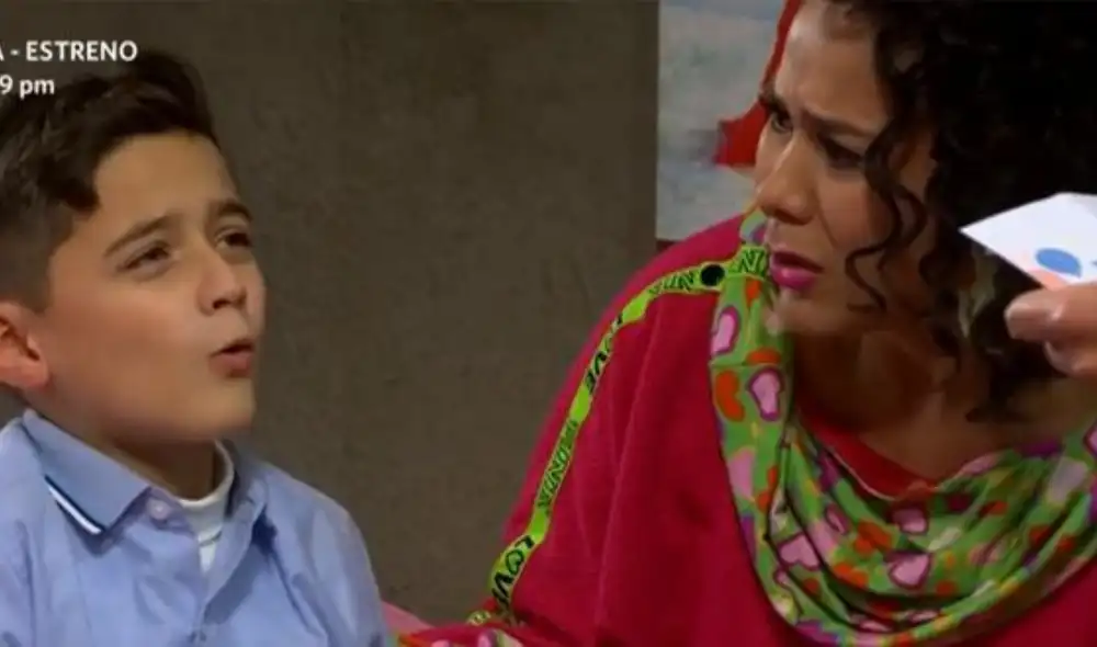 Magdyel Ugaz protagoniza escena de la novena temporada de "Al fondo hay sitio". Foto: Captura de América TV