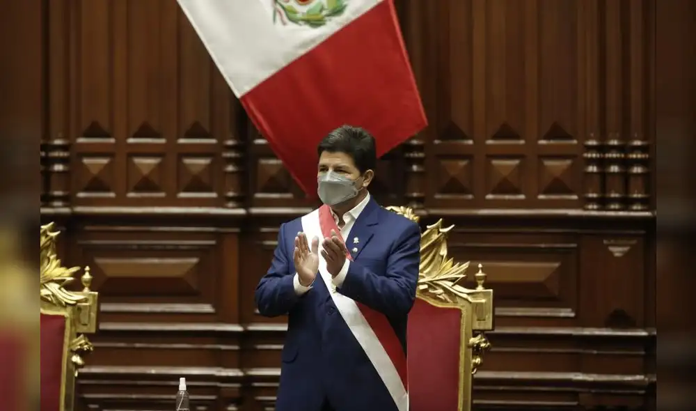 Pedro Castillo en el Congreso. Foto: Antonio Melgarejo / La República