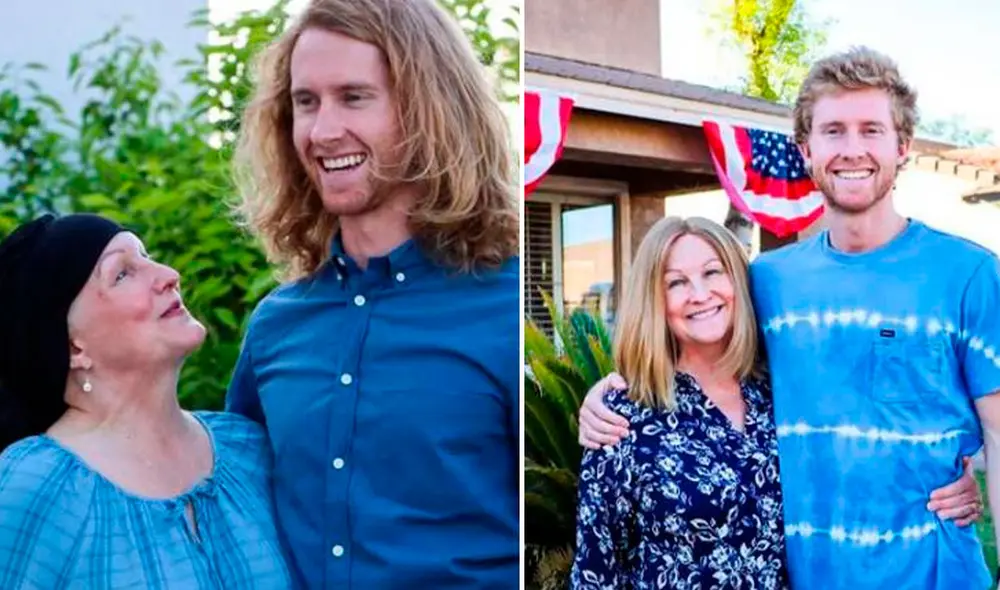 Aunque Melanie en un primer momento no quiso aceptar la oferta de su hijo, él la convenció y dejó crecer su cabello durante 2 años y medio. Foto: captura de vistazo.com Aunque Melanie en un primer momento no quiso aceptar la oferta de su hijo, él la convenció y dejó crecer su cabello durante 2 años y medio. Foto: captura de vistazo.com