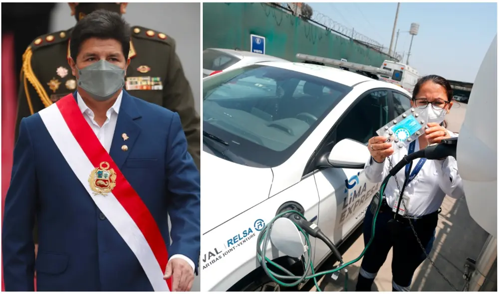 El mandatario aseguró que su Gobierno buscará la electromovilidad ante el alza de combustibles. Foto: composición/La República