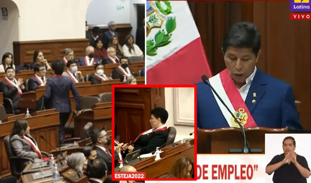 El jefe de Estado se encuentra en el hemiciclo brindando su discurso por Fiestas Patrias. Foto: composición LR/captura de Latina/Antonio Melgarejo/La República El jefe de Estado se encuentra en el hemiciclo brindando su discurso por Fiestas Patrias. Foto: composición LR/captura de Latina/Antonio Melgarejo/La República