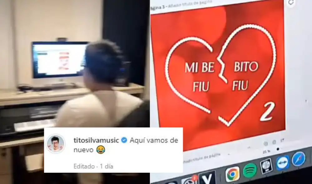 Se viene la segunda parte de "Mi bebito fiu fiu 2", tema de Tito Silva inspirado en el expresidente Martín Vizcarra. Foto: Composición LR/ Instagram / titosilvamusic