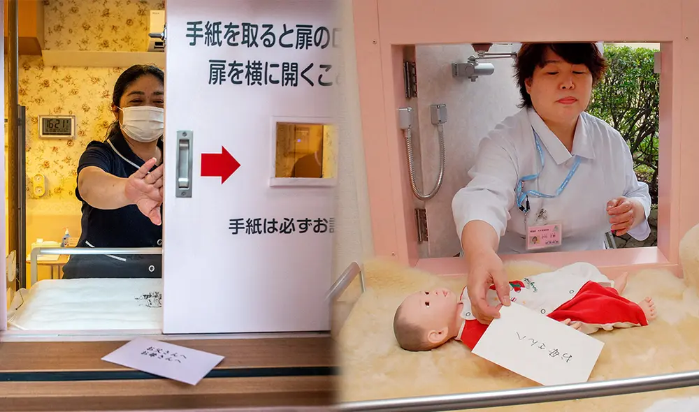 161 bebés fueron dejados en el buzón de bebés del Hospital Jikei de Japón desde 2007. Foto: composición/LR/AFP