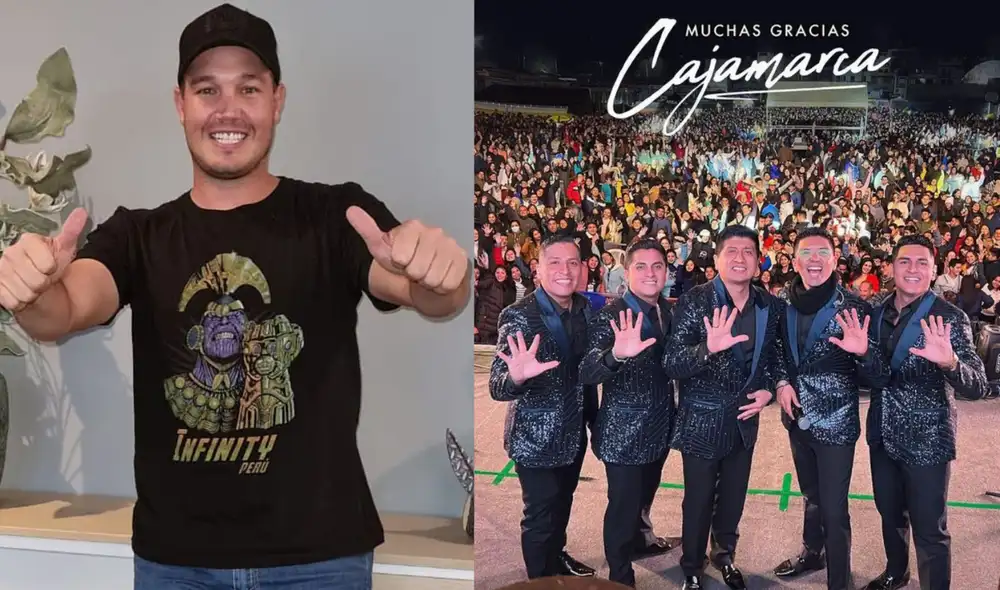 El exfutbolista George Forsyth se declaró fan del Grupo 5. Foto: George Forsyth/Grupo 5/Instagram