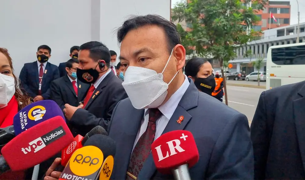 Félix Chero confirmó que pedido de que prófugos a la justicia se entreguen era parte del discurso de Pedro Castillo en 28 de julio. Foto: Omar Coca/URPI-LR