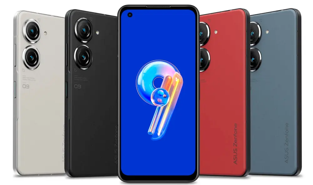 El Zenfone 9 está disponible en estos cuatro colores. Foto: Xataka
