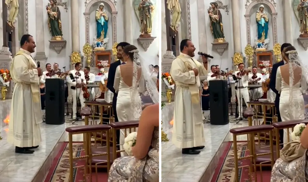 La canción interpretada por el cura fue “Mi razón de ser” del grupo denominado Banda MS. Foto: composición LR/captura de TikTok/@FanniaBCasillas La canción interpretada por el cura fue “Mi razón de ser” del grupo denominado Banda MS. Foto: composición LR/captura de TikTok/@FanniaBCasillas