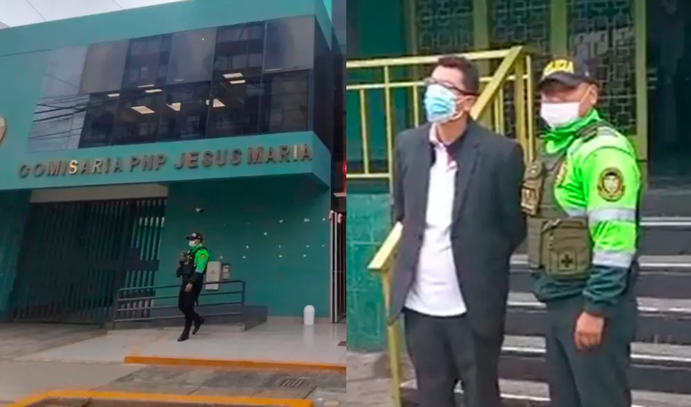 Rafael Eduardo Franco Moreno fue interrogado en la comisaría de Jesús María tras ser detenido en un hotel de Lince. Fotos: Omar Coca/URPI-LR Rafael Eduardo Franco Moreno fue interrogado en la comisaría de Jesús María tras ser detenido en un hotel de Lince. Fotos: Omar Coca/URPI-LR