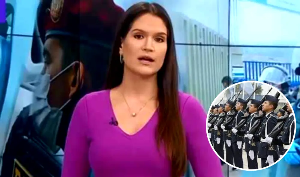 Lorena Álvarez comenta el desfile militar y recuerda a su abuelo. Foto: composición LR/captura de Latina