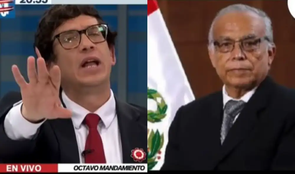 Aníbal Torres puso en duda el profesionalismo de Jaime Chincha y le preguntó si tenía tesis universitaria. Video: Canal N