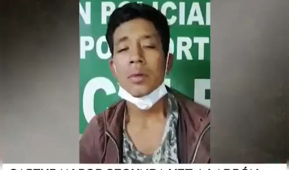 El malhechor fue llevado a la Depincri del distrito en cuestión y será puesto a disposición del Ministerio Público una vez más.Foto: captura de América Noticias.