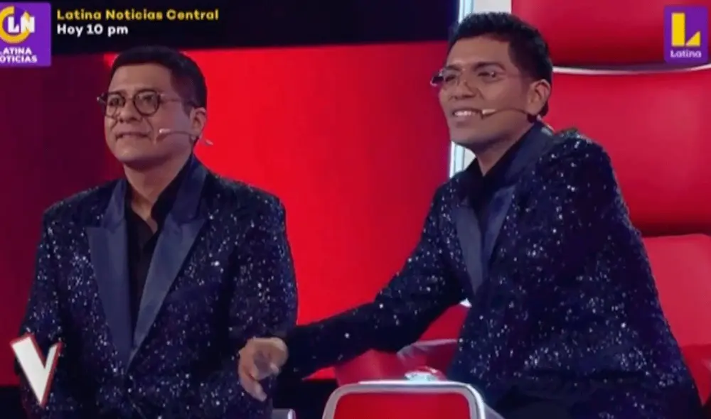 Christian Yaipén y Elmer Yaipén juntos en "La voz Perú". Foto: captura de Latina Christian Yaipén y Elmer Yaipén juntos en "La voz Perú". Foto: captura de Latina
