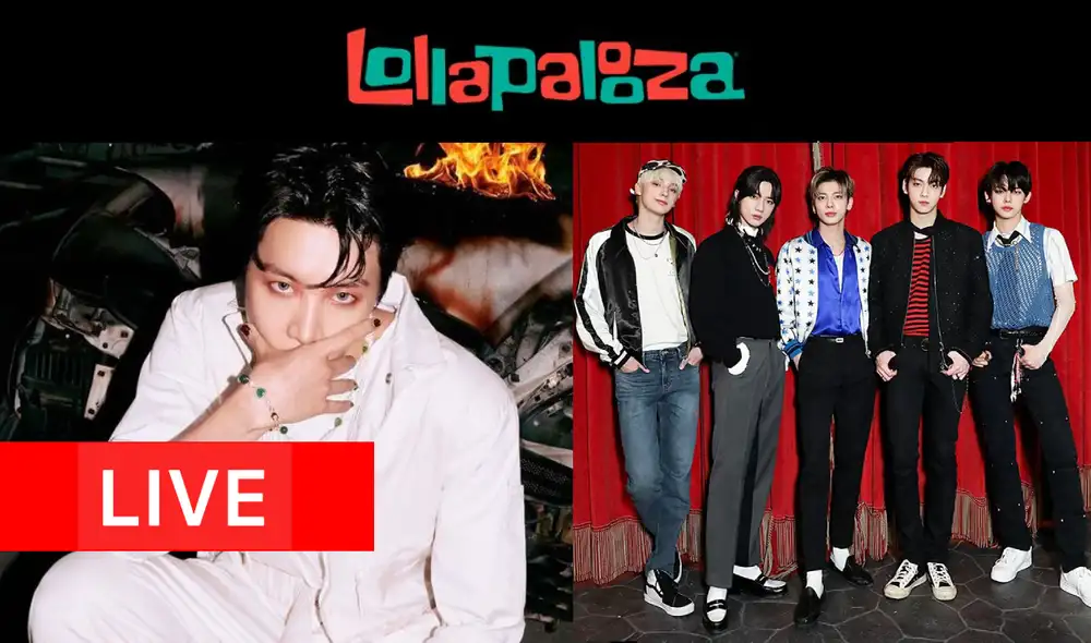 Este 2022, las estrellas del k-pop llegan a Lollapalooza por primera vez. Conoce cómo ver gratis los conciertos de J-Hope de BTS y TXT en el festival de Estados Unidos. Foto: composición LR/Hybe Este 2022, las estrellas del k-pop llegan a Lollapalooza por primera vez. Conoce cómo ver gratis los conciertos de J-Hope de BTS y TXT en el festival de Estados Unidos. Foto: composición LR/Hybe
