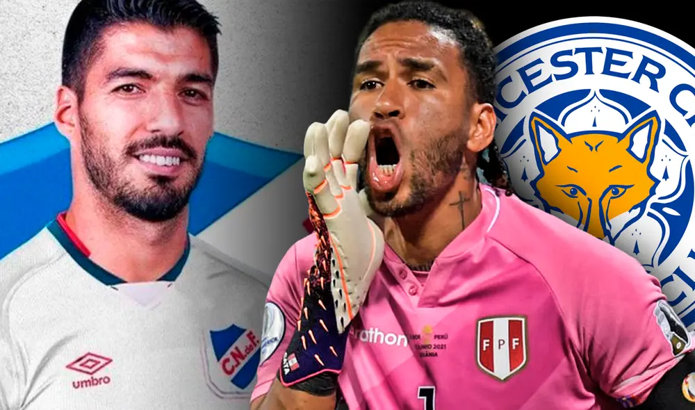 Luis Suárez y Pedro Gallese fueron mundialistas con sus respectivas selecciónes en Rusia 2018. Foto: composición LR/Fabrizio Ovideo/Nacional/EFE/Leicester City