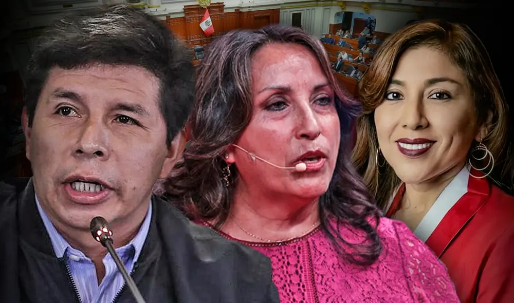 El presidente Pedro Castillo fue cuestionado por el Congreso tras culminar su mensaje a la nación. Foto: composición/Fabrizio Oviedo/La República