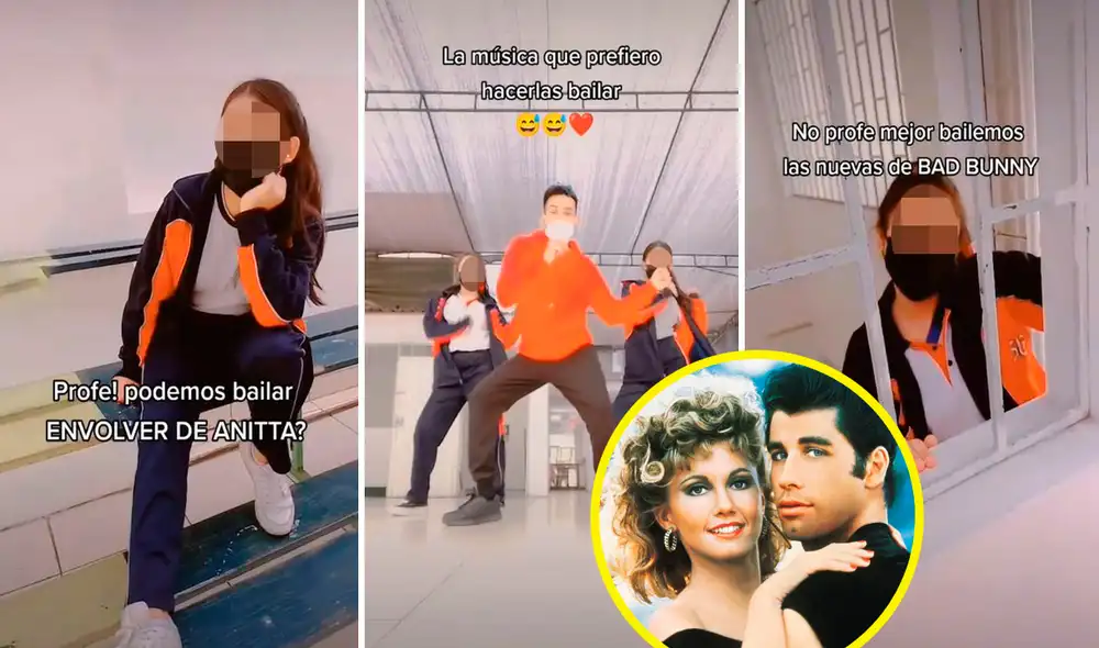 Pese a que no aceptaron su idea, las adolescentes se aprendieron los pasos de Danny Zuko y Sandy. Foto: composición de LR/TikTok/@carlospazruiz