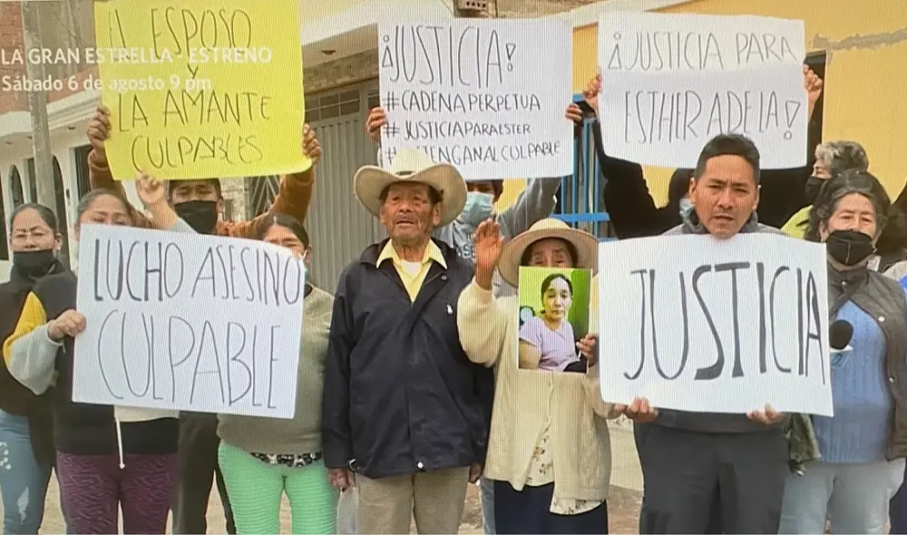 Familiares de la víctima piden justicia. Foto: captura América Familiares de la víctima piden justicia. Foto: captura América