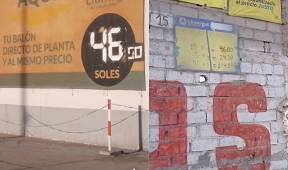 El precio del balón de gas se encuentra en otros distritos por encima de los 50 soles. Foto: composición LR/captura radio Yaraví