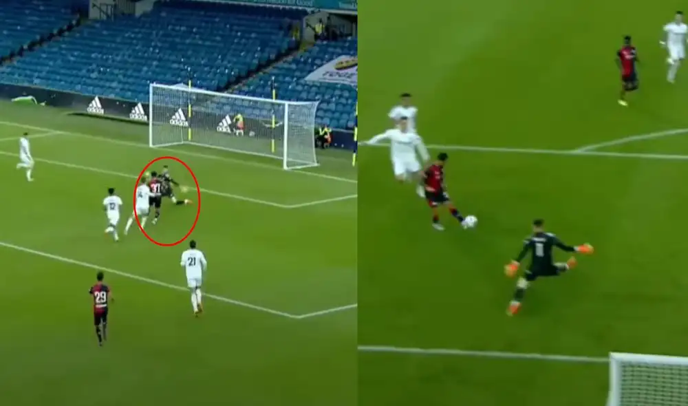 El 'Bambino' anotó un golazo en el duelo amistoso entre Cagliari y Leeds. Foto: captura/Youtube MLS Live Streams