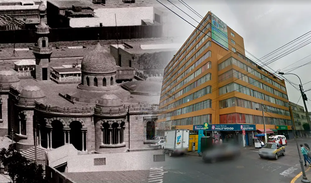 El 'palacio morisco' se encuentra ubicado en Breña, aunque su aspecto dista mucho de lo que fue. Foto: composición LR/Archivo fotográfico Lima la única/Google maps