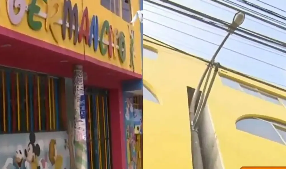 SMP: construcción del jardín infantil representa un peligro para estudiantes y transeúntes. Foto: composición LR/captura video/ATV SMP: construcción del jardín infantil representa un peligro para estudiantes y transeúntes. Foto: composición LR/captura video/ATV