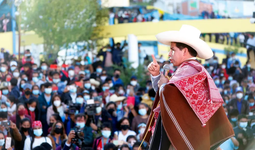 El presidente Pedro Castillo llegó al distrito de Anguía, el 23 de setiembre de 2021. Foto: Presidencia El presidente Pedro Castillo llegó al distrito de Anguía, el 23 de setiembre de 2021. Foto: Presidencia