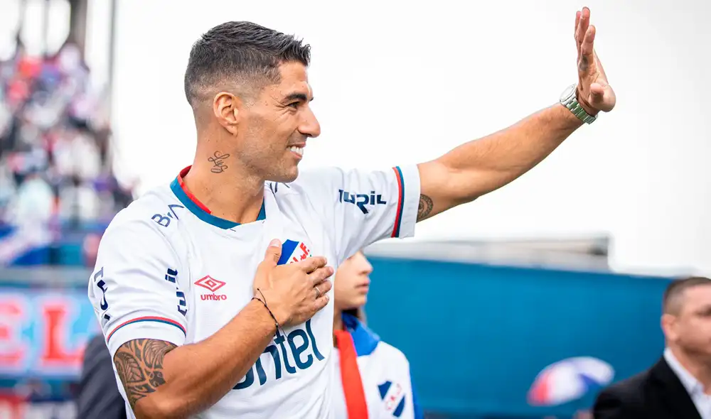 Luis Suárez fue presentado por Nacional el último domingo 31 de julio en el Gran Parque Central. Foto: Nacional