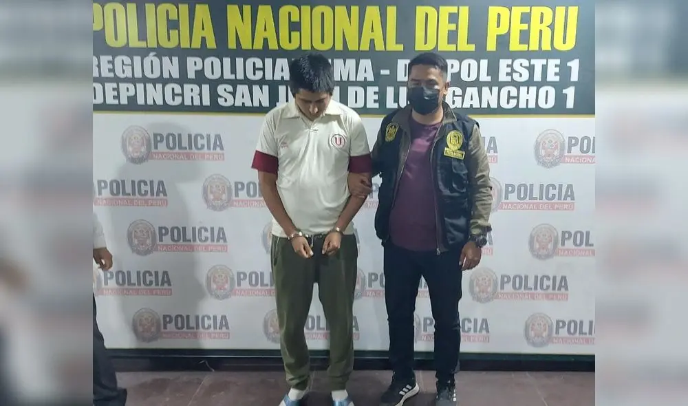 Hombre se encuentra en la Depincri de San Juan de Lurigancho. Foto: PNP Hombre se encuentra en la Depincri de San Juan de Lurigancho. Foto: PNP