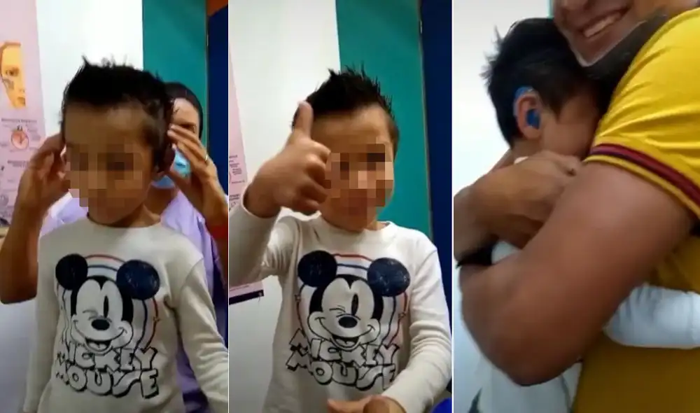 La reacción de este pequeño se hizo viral y miles quedaron conmovidos. Foto: composición LR/captura de TikTok/@danielaflores.c