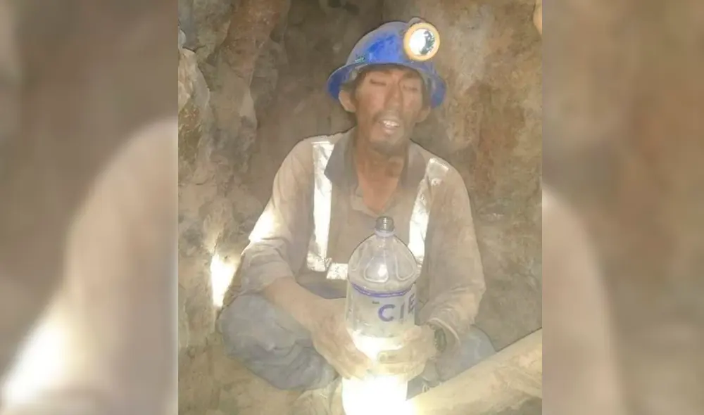 El minero fue hallado con vida el último domingo. Foto: Iletrados Noticias El minero fue hallado con vida el último domingo. Foto: Iletrados Noticias