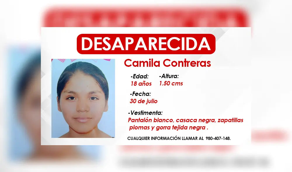 Ayudemos a encontrar a Camila. Se encuentra desaparecida y su familia está desesperada. Actualmente, lleva el cabello corto. Foto: composición LR