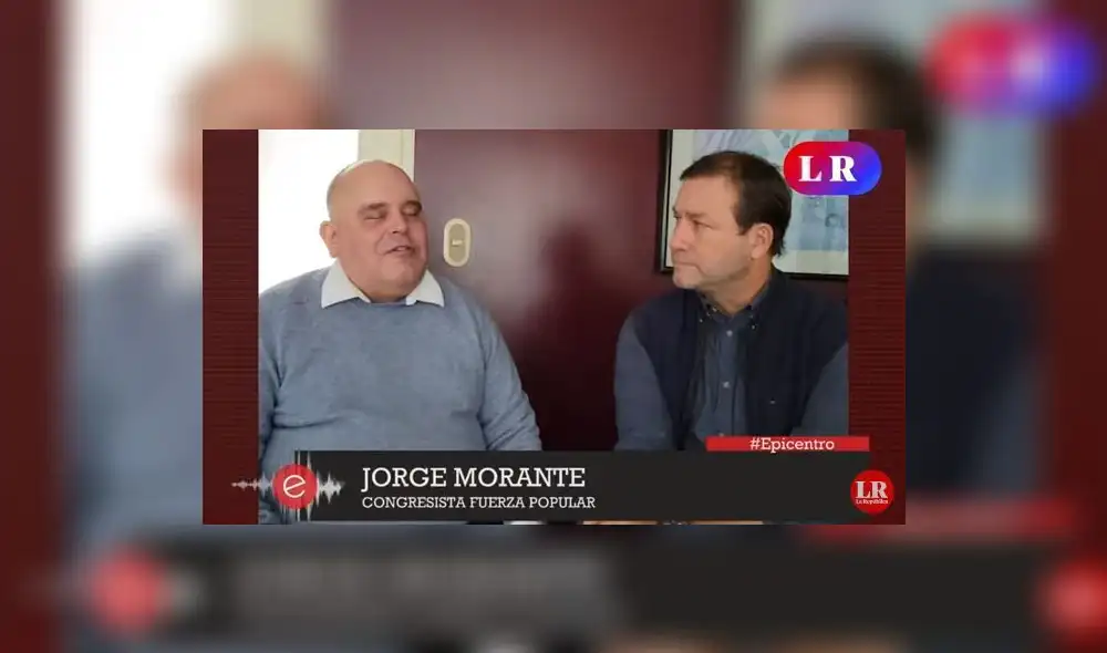 Jorge Morante congresista de Fuerza Popular. Foto: captura de LR+ Jorge Morante congresista de Fuerza Popular. Foto: captura de LR+
