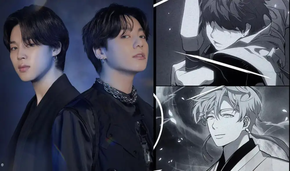 Nuevas imágenes de BTS 7FATES CHAKHO. Historia cuyos personajes están inspirados en los idols llega al público en formato de webtoon y novela digital. Foto: composición LR/Hybe/Webtoon