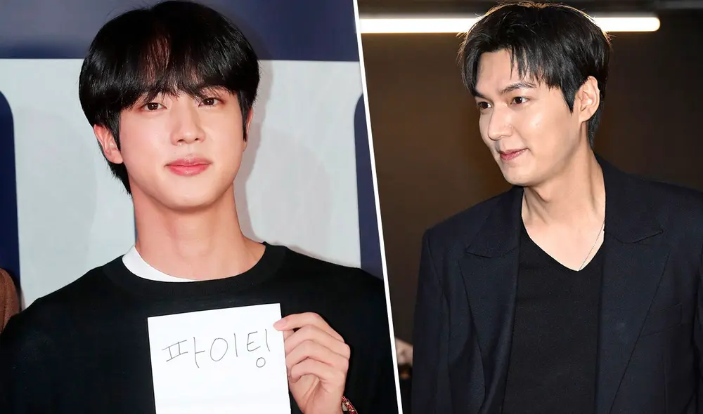 Jin y Lee Min Ho fueron invitados al mismo evento de cine en Gangnam. Foto: Starnews/OSEN